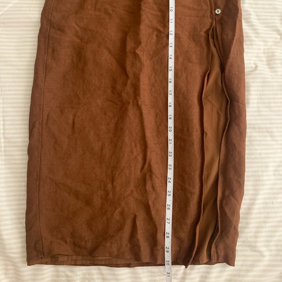 Oak + Fort Linen Midi Skirt - Picture 8 of 11